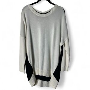 Lauren Ralph Lauren -‎ Women’s Two Tone Black & Cream Crew Neck Sweater - Sz. 2X